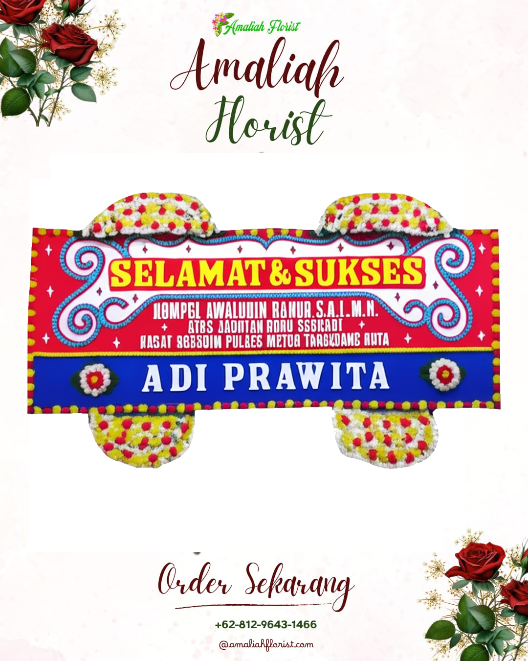 Papan Bunga Ucapan Selamat Cibarusah
